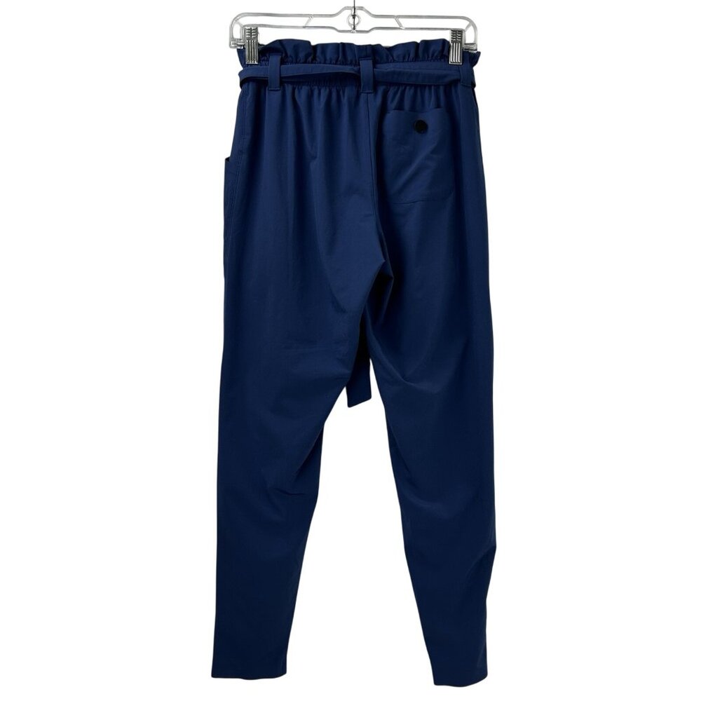 Athleta Women’s Size 0 Skyline Paperbag Waist Pant Damask Blue - Picture 9 of 16